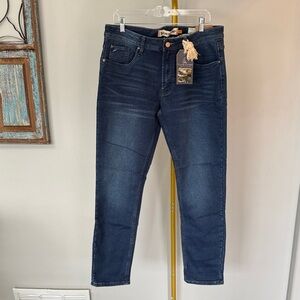 Tailor Vintage Men’s Slim Jeans in Dark Blue Wash NWT 34/32